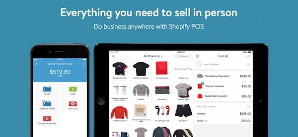 Shopify POS App for mobile transactions