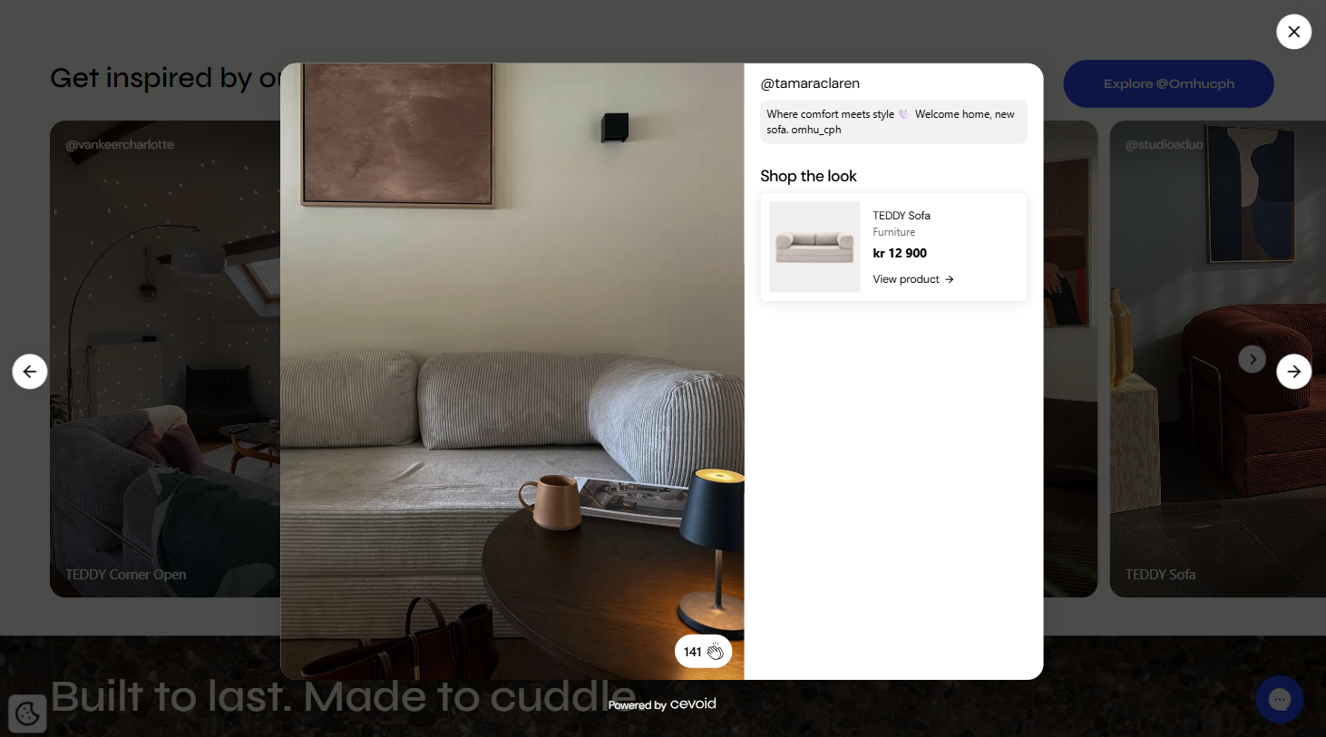 screenshot of a shop the look image